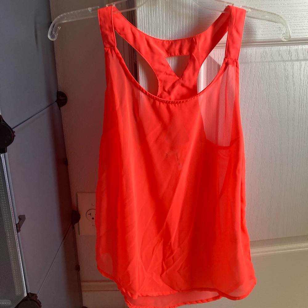 Live 4 Truth Neon Orange Tank Top